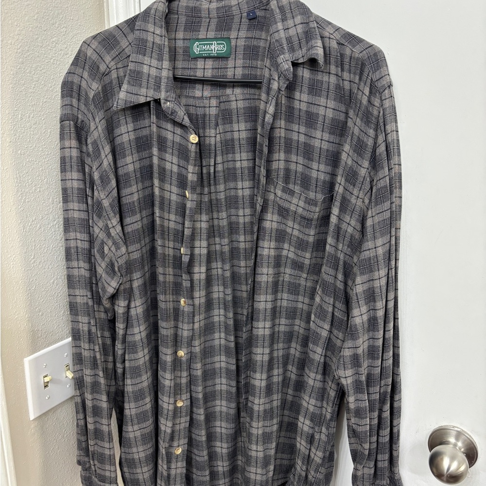 Gray Plaid Shirt